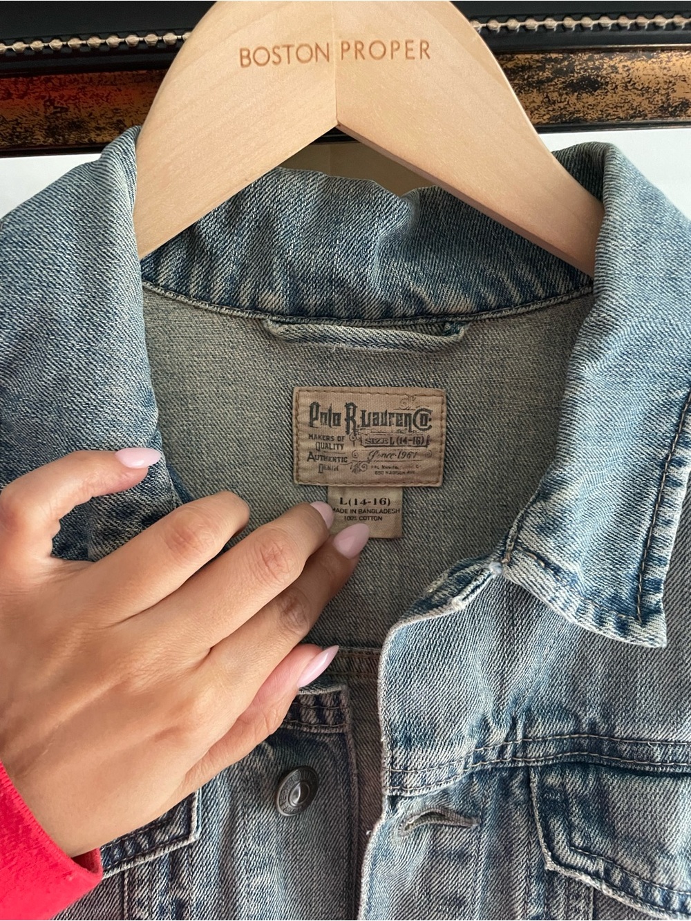 Polo Ralph Lauren Light Blue Denim Jean Jacket - Picture 3 of 5